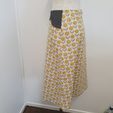 'Gazania' cotton/linen skirt