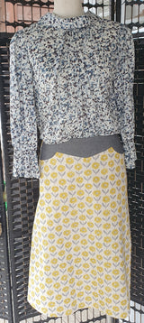 'Gazania' cotton/linen skirt