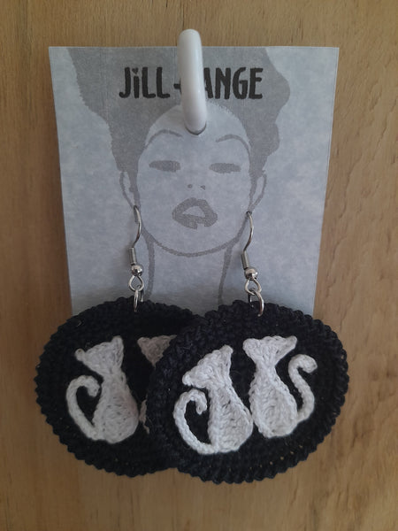 Cat Crochet earrings