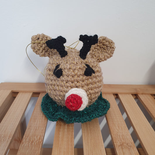 Rudolph crochet decoration