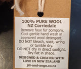 Beanie - Grass - Green - Pure Wool NZ Corriedale - Adult size
