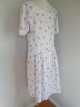 Linen daisy dress